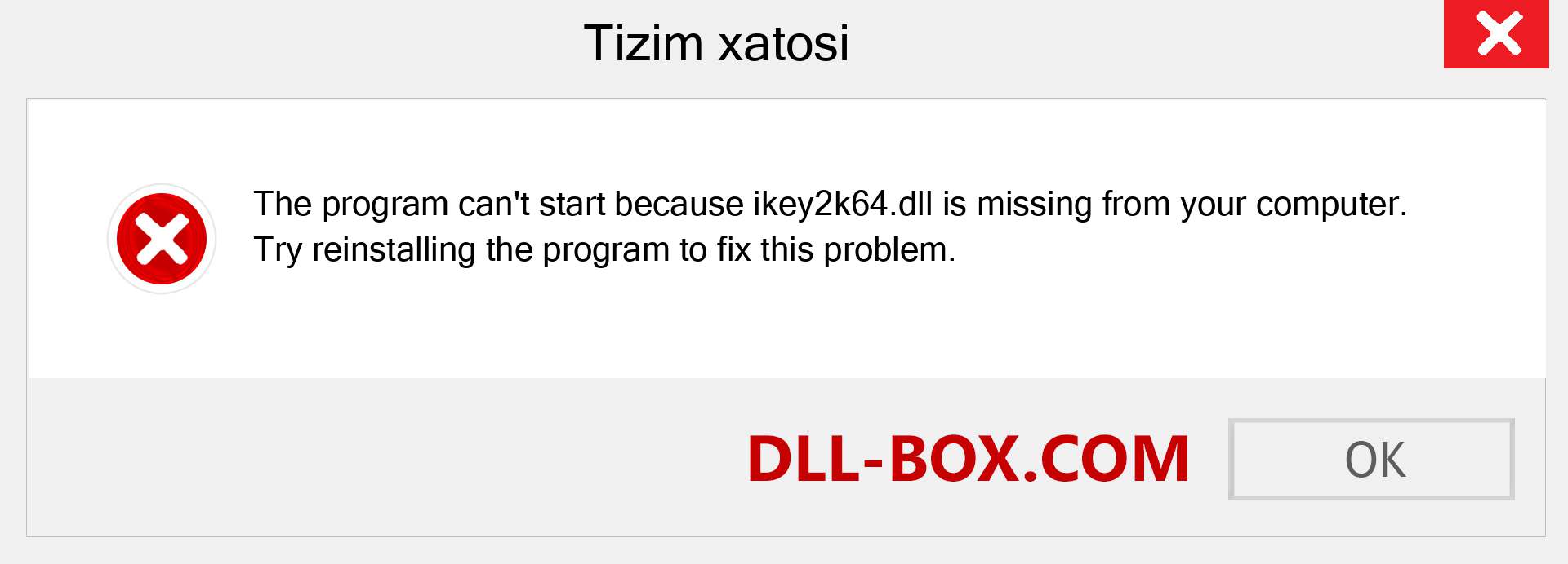 ikey2k64.dll fayli yo'qolganmi?. Windows 7, 8, 10 uchun yuklab olish - Windowsda ikey2k64 dll etishmayotgan xatoni tuzating, rasmlar, rasmlar